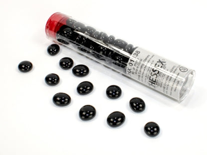 40 or more Black Opa lGlass Gaming Stones