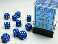 Speckled 12mm D6 Blue/White Dice