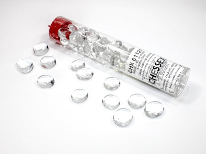 40 or more Crystal Clear Glass Gaming Stones