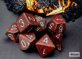 Speckled Silver Volcano Polyhedral 7-Die Set