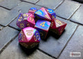Gemini Blue-Purple/Gold Polyhedral 7-Die Set