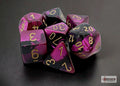 Gemini Black-Purple/Gold Polyhedral 7-Die Set