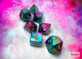 Gemini Purple-Teal/Gold Polyhedral 7-Die Set