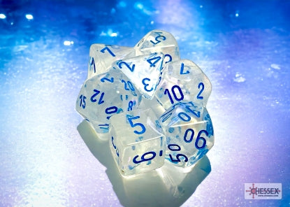 Borealis Icicle/Light Blue Polyhedral 7-Die Set