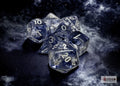 Nebula Black/White Polyhedral 7-Die Set