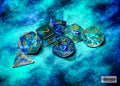 Nebula Oceanic/Gold Polyhedral 7-Die Set
