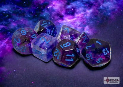 Nebula Nocturnal/Blue Polyhedral 7-Die Set