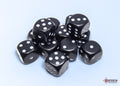 Opaque 16mm D6 Black/White Dice
