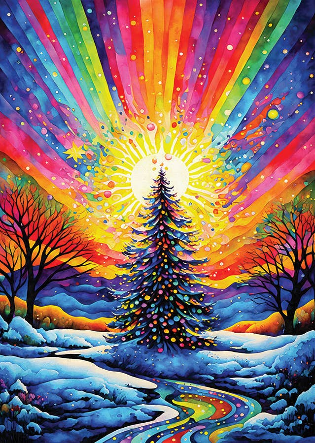 Christmas Tree Celebration 1000-Piece Enjoy Puzzle