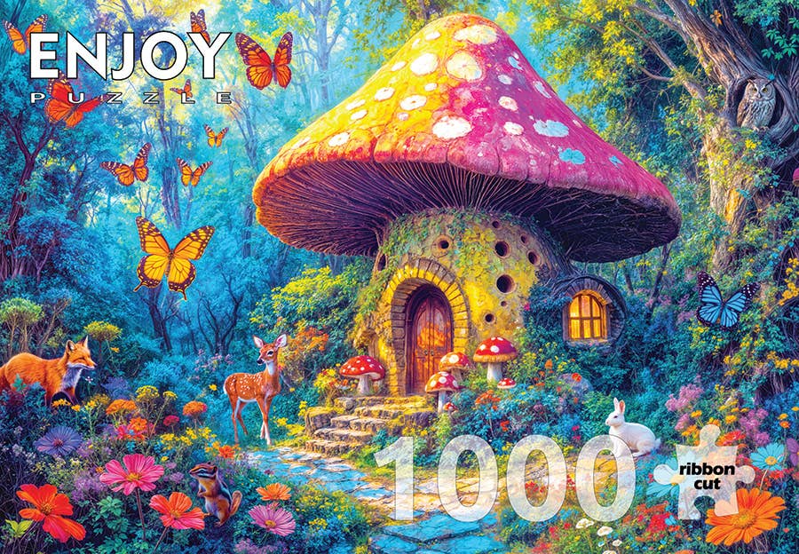Mushroom Cottage 1000-Piece Puzzle