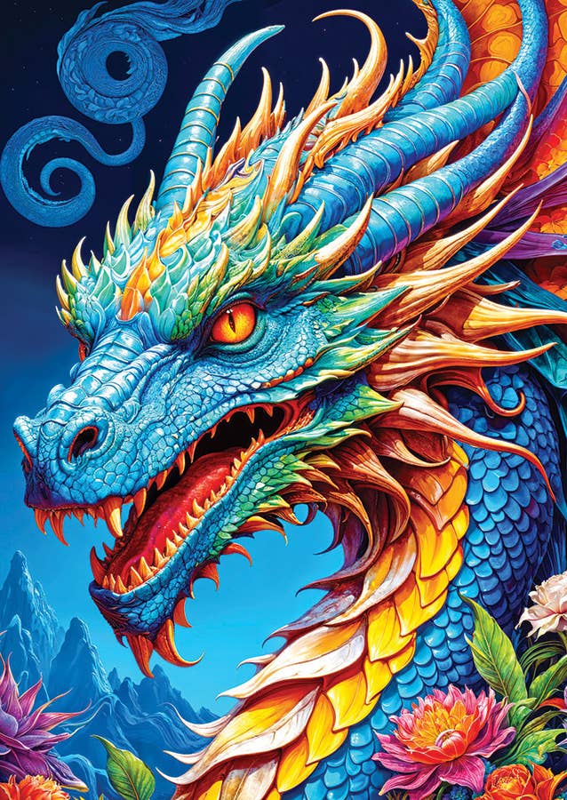 Blue Dragon 1000-Piece Enjoy Puzzle