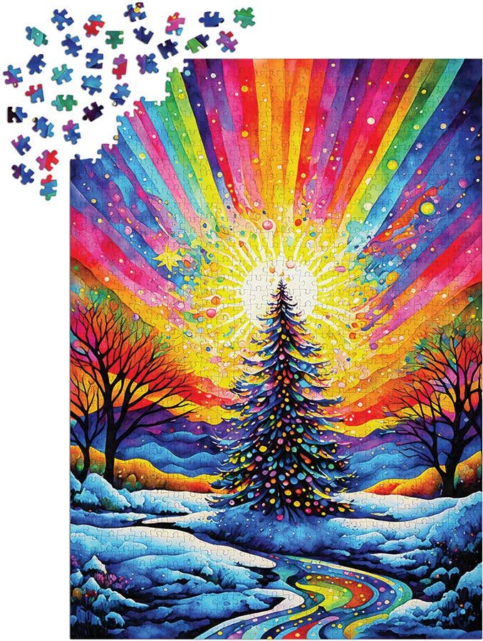 Christmas Tree Celebration 1000-Piece Enjoy Puzzle