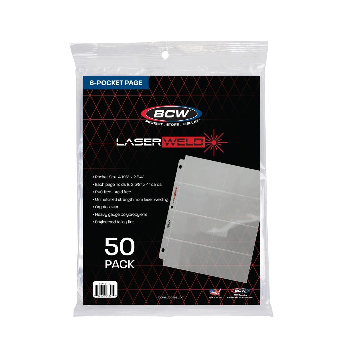 LaserWeld 8-Pocket Page (50 CT. Pack)
