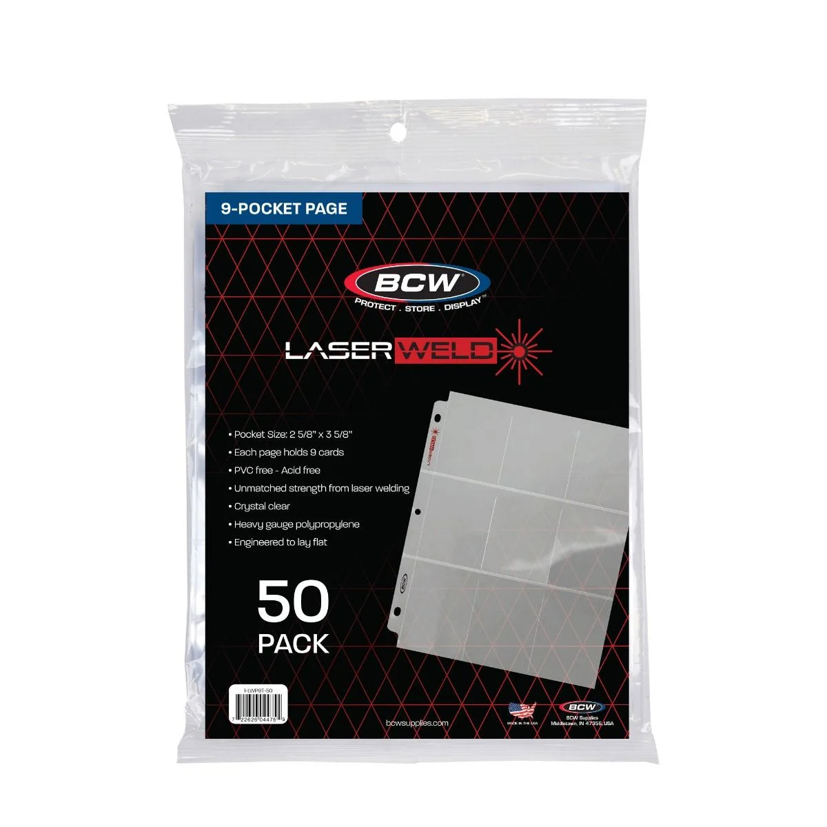 LaserWeld 9-Pocket Page (50 CT. Pack)