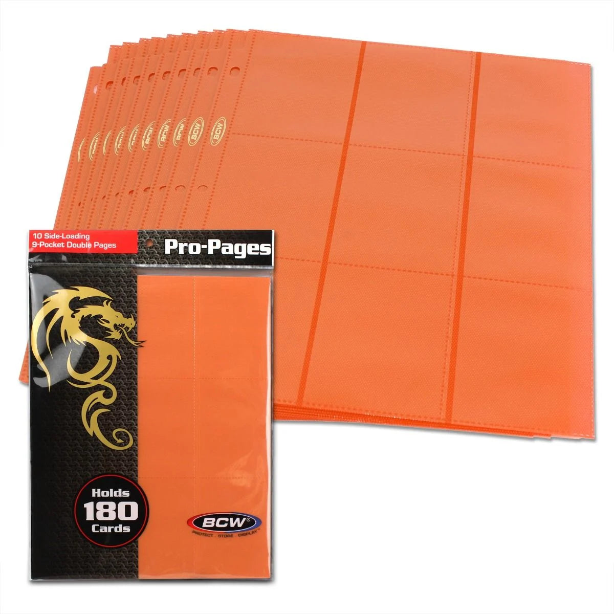 Side Loading 18-Pocket Pro Pages-Orange