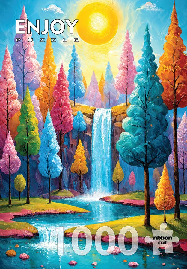 Forest Cascade 1000-Piece Enjoy Puzzle