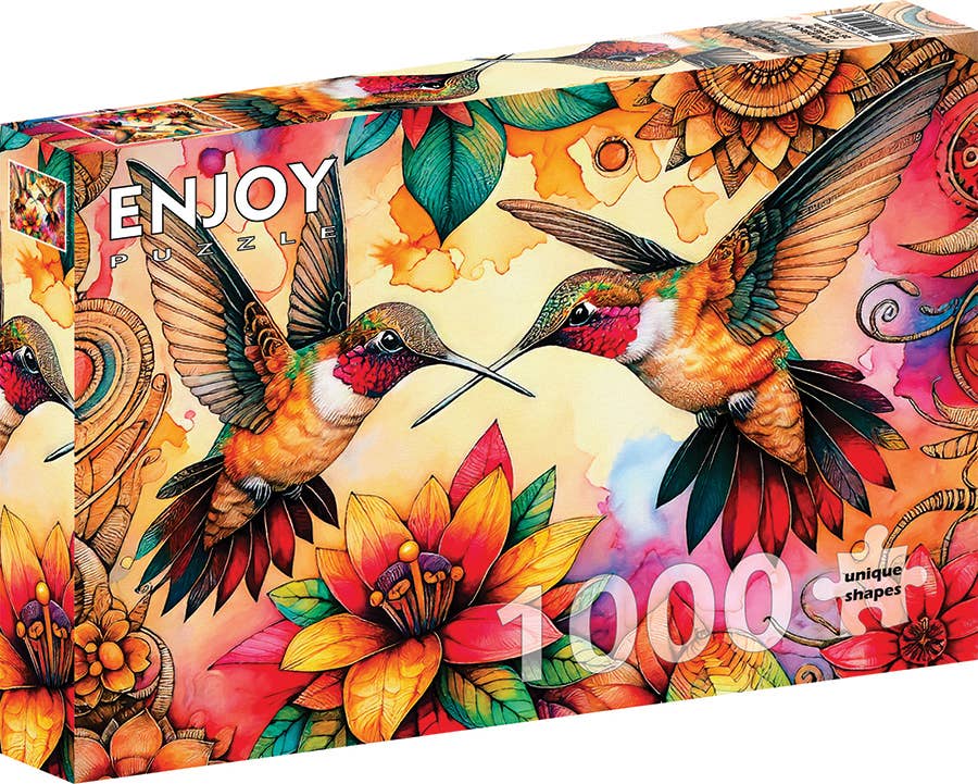 Hummingbird Haven 1000-Piece Enjoy Puzzle