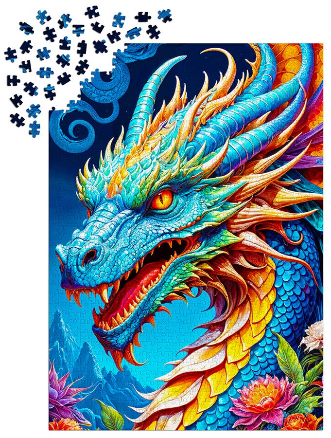 Blue Dragon 1000-Piece Enjoy Puzzle