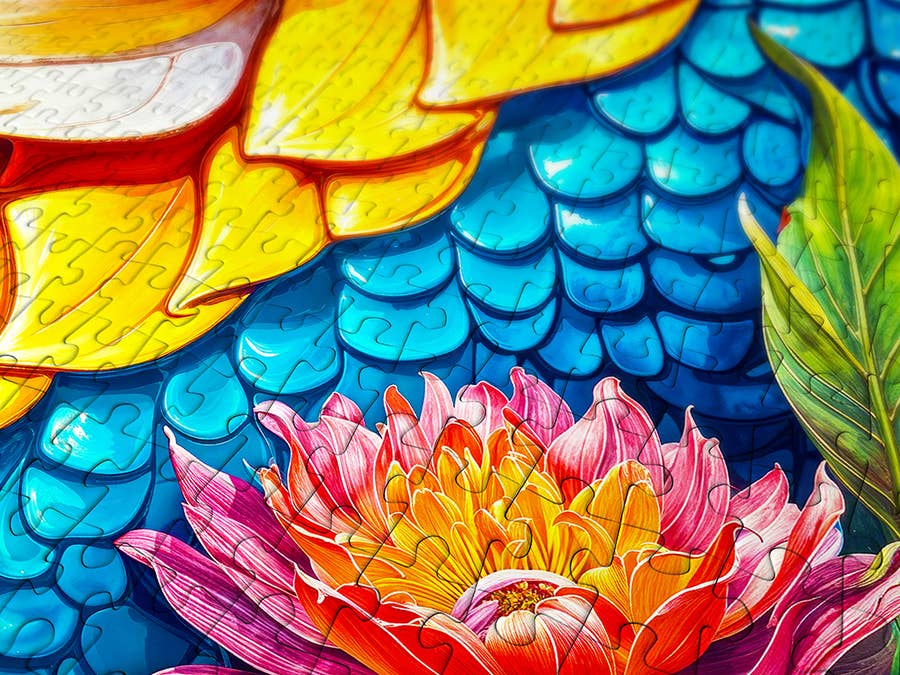 Blue Dragon 1000-Piece Enjoy Puzzle