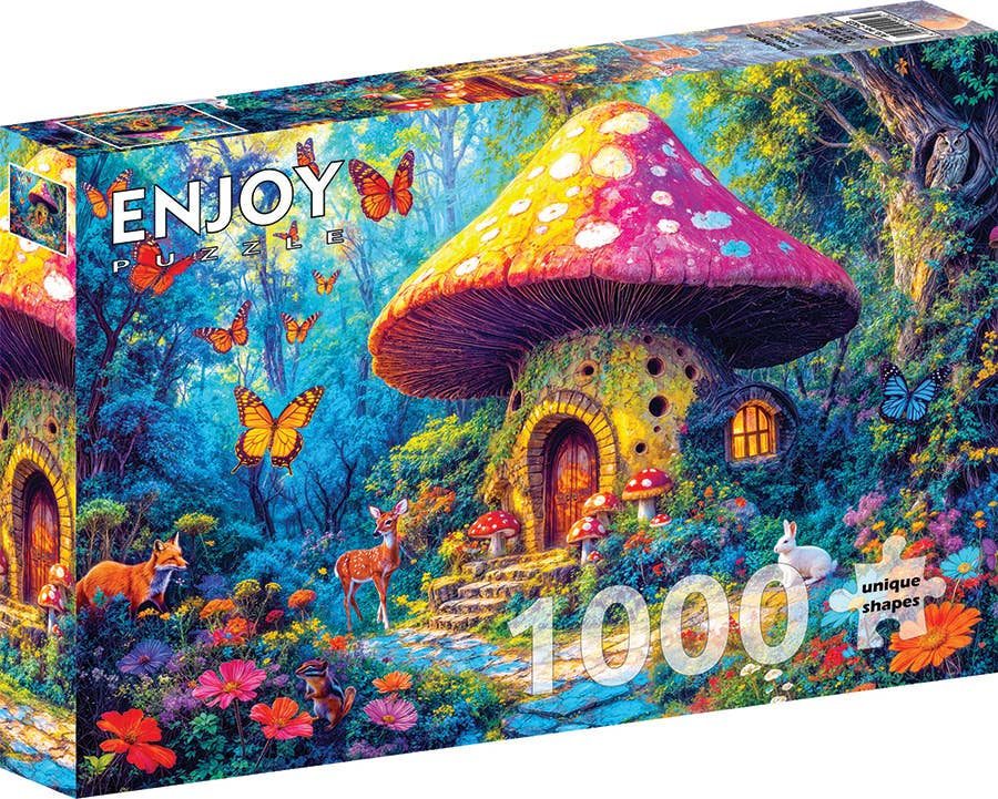 Mushroom Cottage 1000-Piece Puzzle