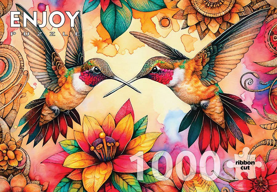 Hummingbird Haven 1000-Piece Enjoy Puzzle