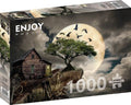 A Log Cabin on a Cliff 1000-Piece Enjoy Puzzle