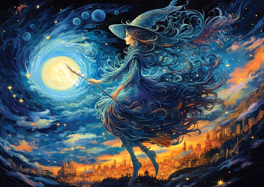 Witch's Night Out 1000-Piece Enjoy Puzzle