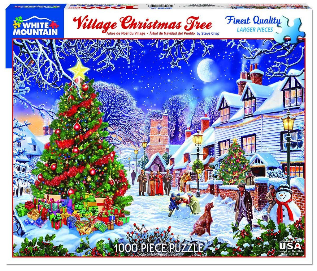 Village Christmas Tree - 1000 Piece Adult Jigsaw Puzzle