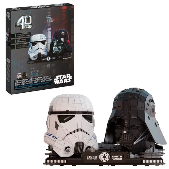 4D Build: Starwars: Stormtrooper & Darth Vader Helmets