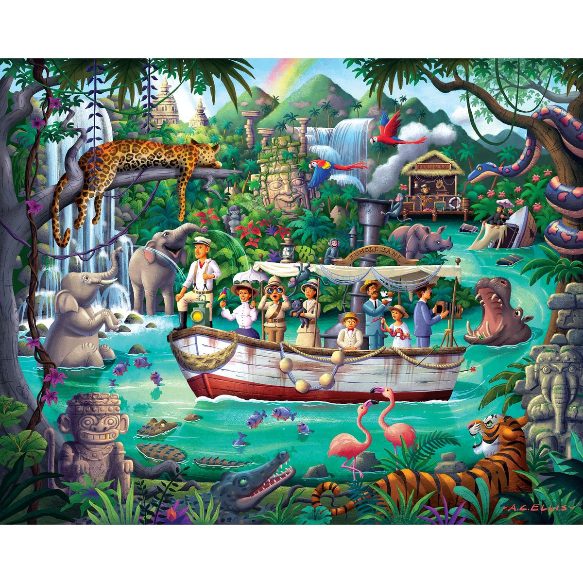 Jungle River Expedition 1000 piece puzzle