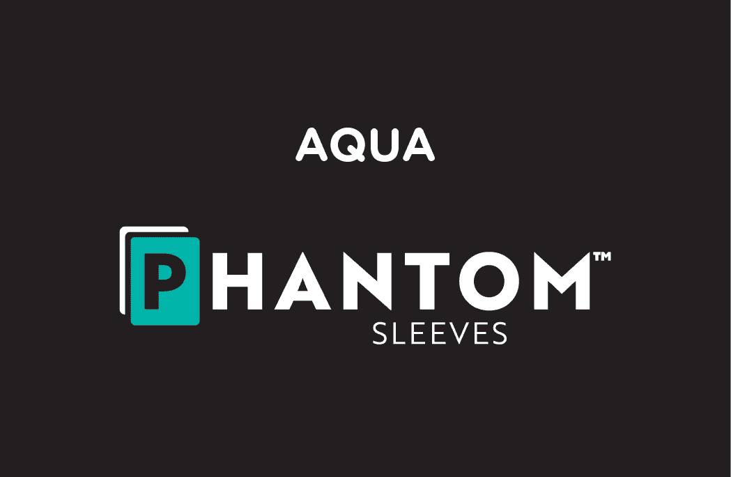 Phantom Sleeves Aqua 80x80mm - Glossy/Glossy