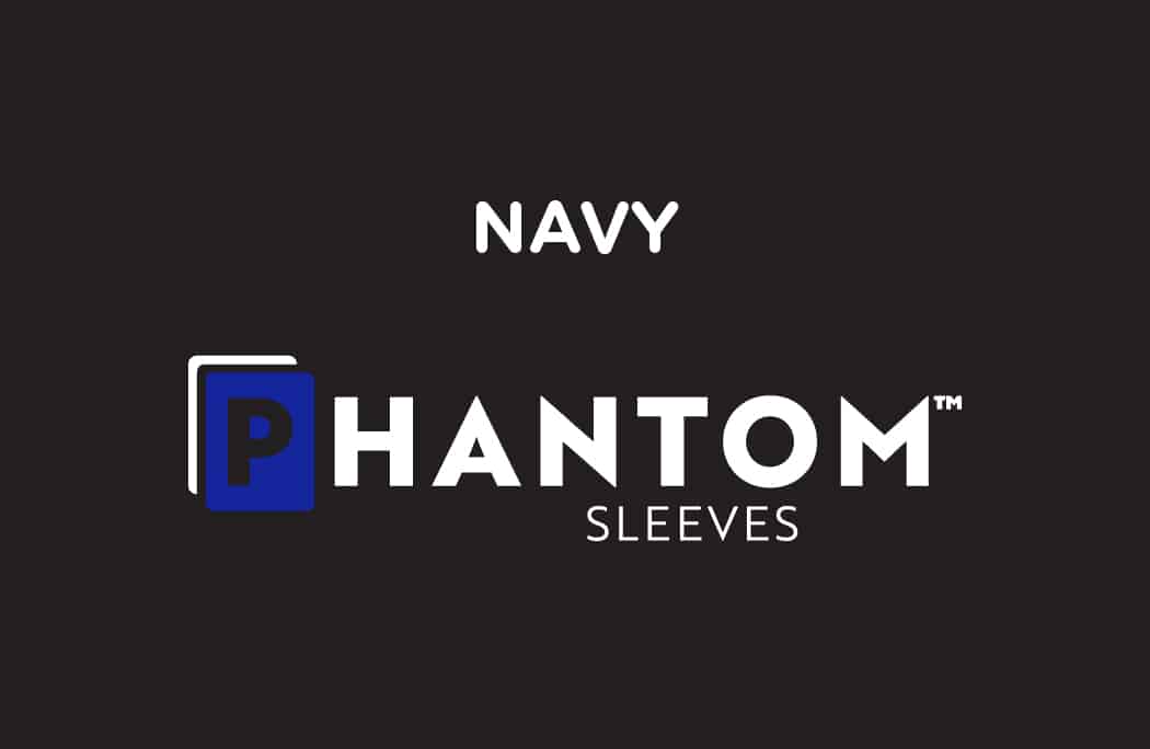 Phantom Sleeves Navy 80x120mm - Glossy/Glossy