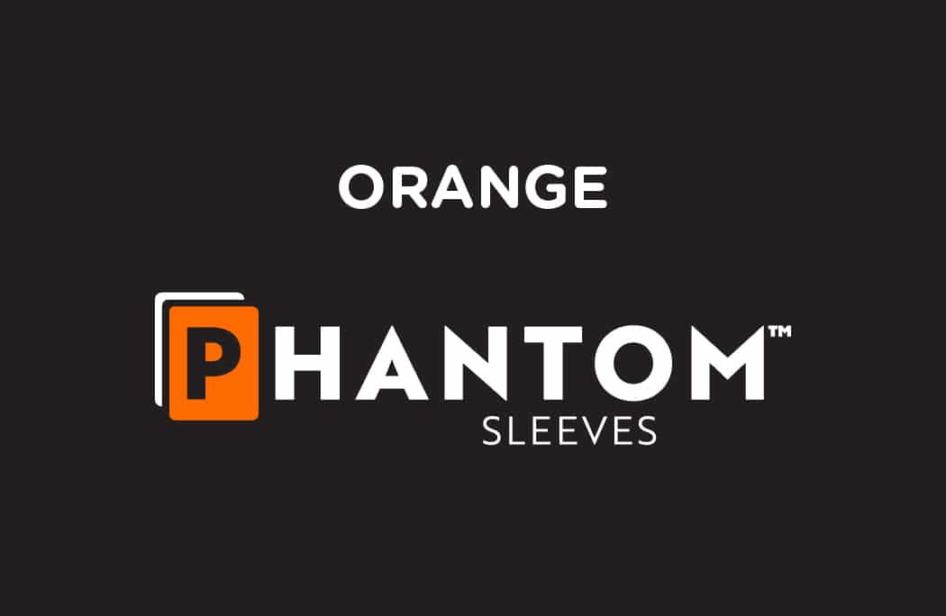 Phantom Sleeves Orange 70x70mm - Glossy/Matte