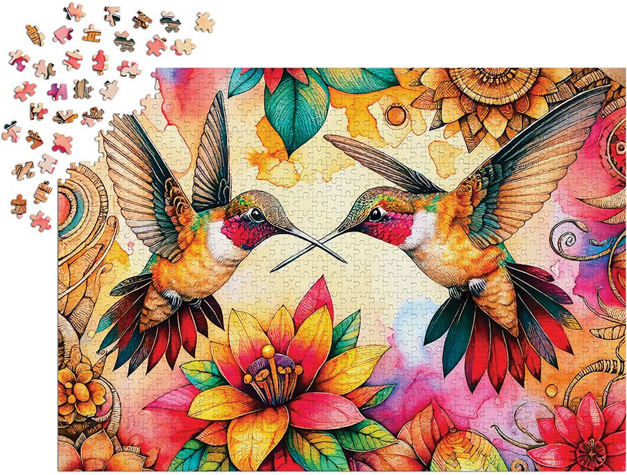 Hummingbird Haven 1000-Piece Enjoy Puzzle