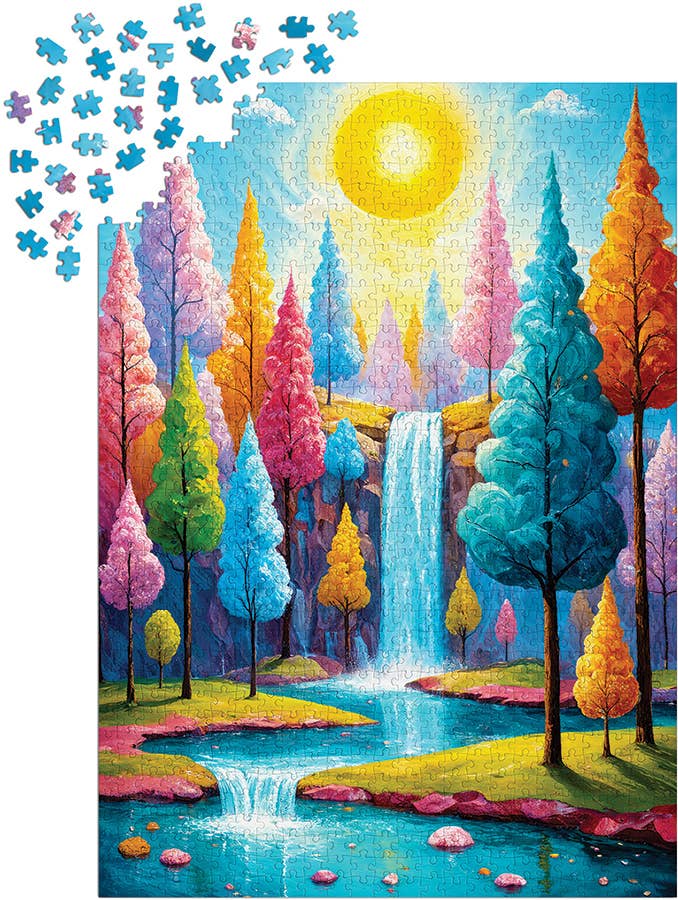 Forest Cascade 1000-Piece Enjoy Puzzle