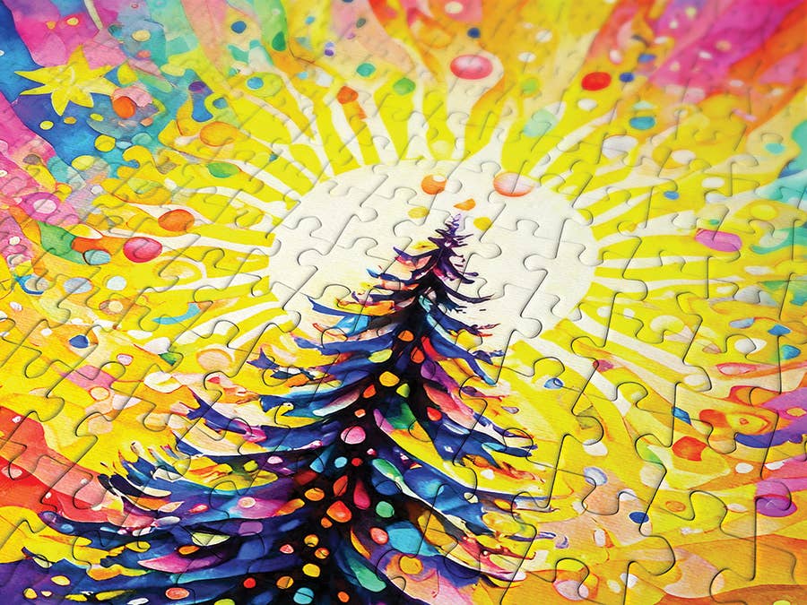Christmas Tree Celebration 1000-Piece Enjoy Puzzle