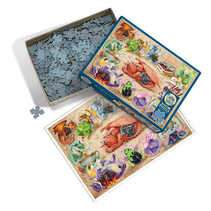 D20 Dragons by Jacob Walker 500-Piece Cobble Hill Puzzle