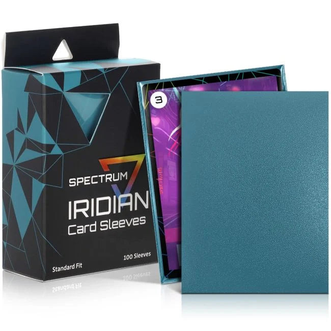 Spectrum Iridian Card Sleeves 100ct. - Petrol
