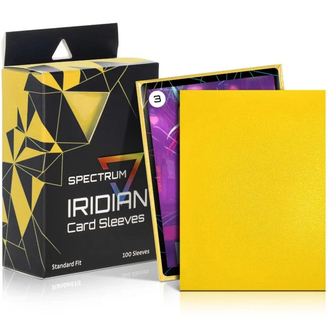 Spectrum Iridian Card Sleeves 100ct. - Yellow