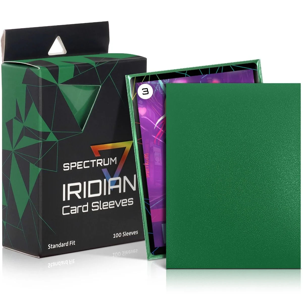Spectrum Iridian Card Sleeves 100ct. - Green