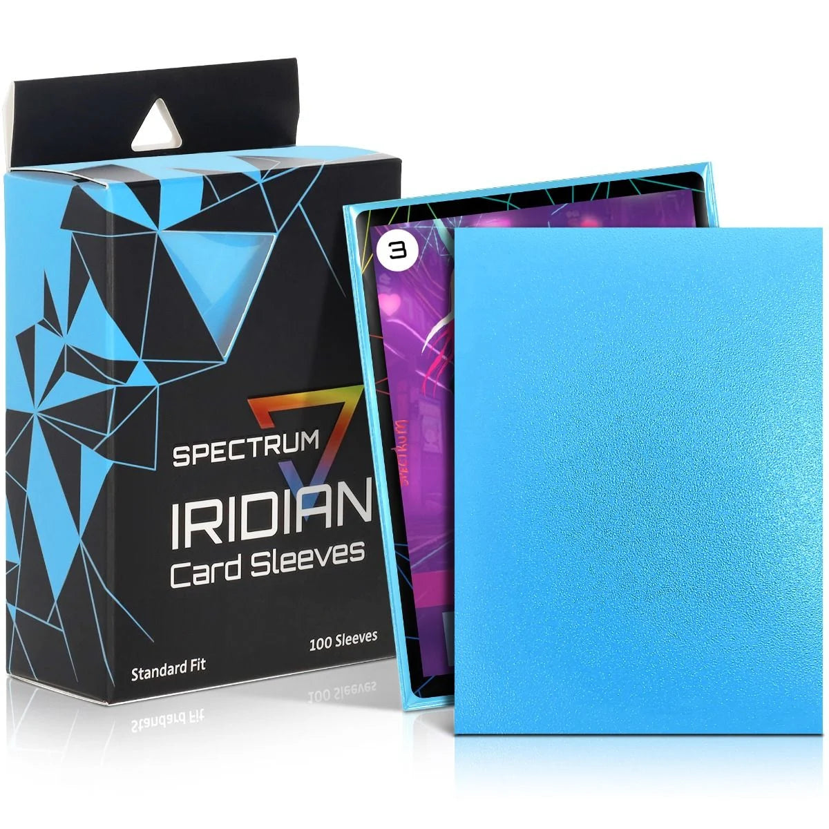 Spectrum Iridian Card Sleeves 100ct. - Sky Blue